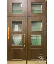 Парадная двустворчатая дверь больших размеров - 119