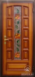 Декоративная витражная дверь-47